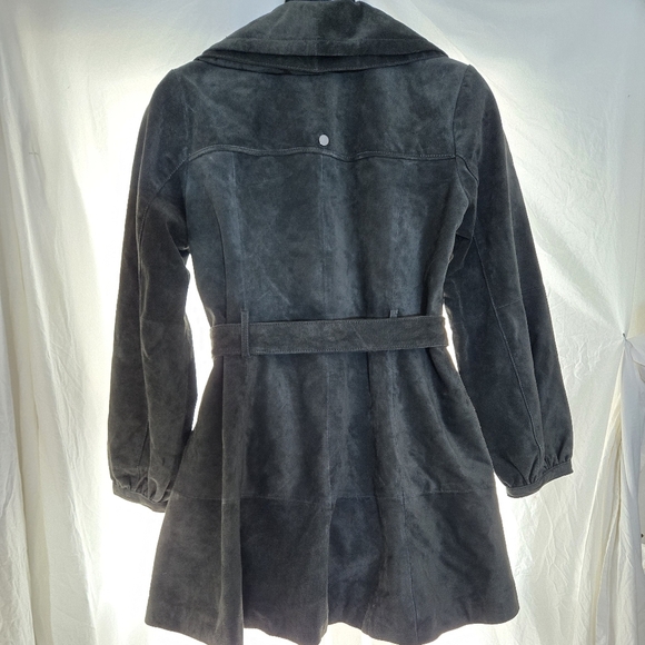 Adorable Bernardo Suede Dress Coat EUC 😍 - Picture 7 of 13